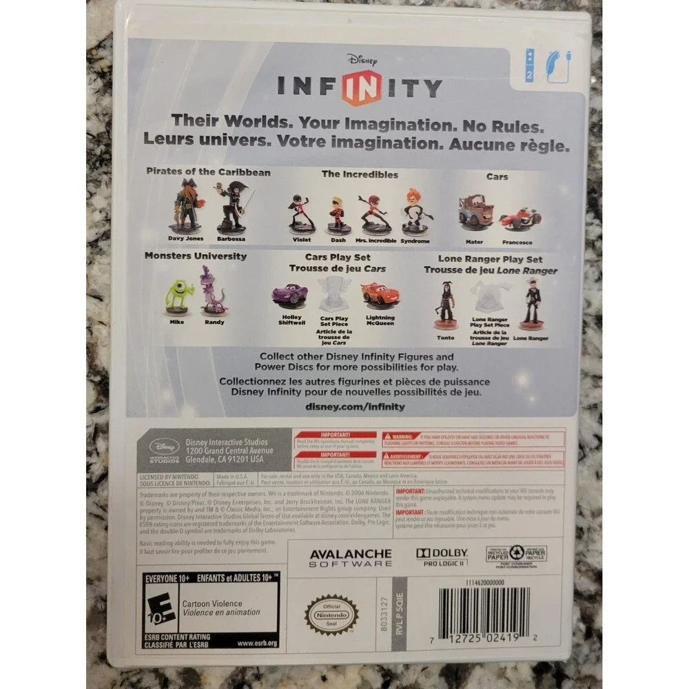 Disney Infinity Game - Nintendo Wii,CIB,MANUAL,TESTED, VG COND,FAST SHIPPING